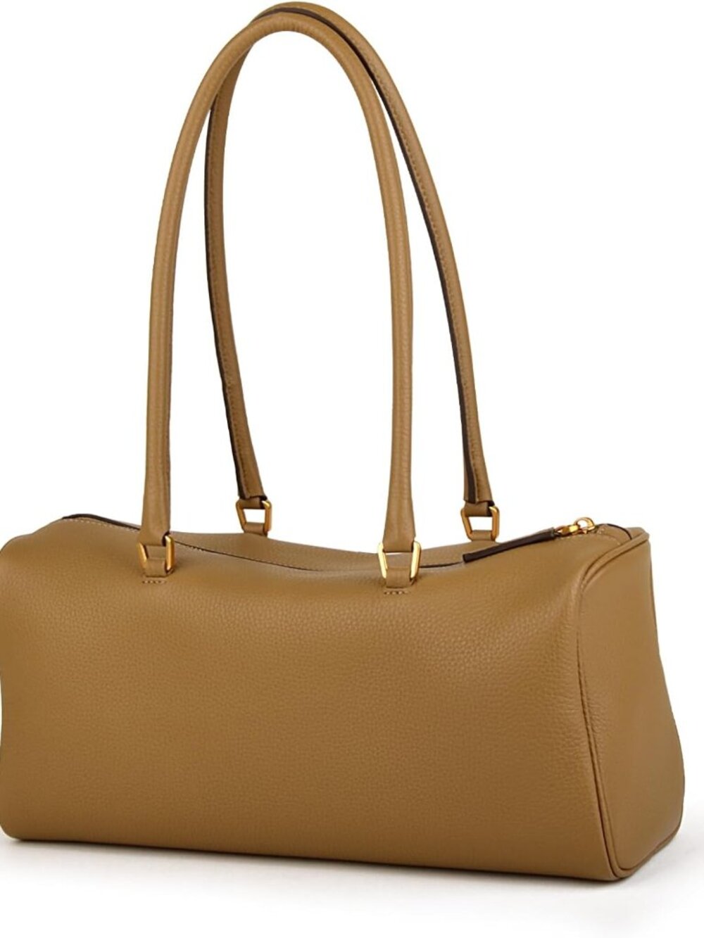 Premium Full-Grained Leather Handbag and Top Handle Barrel Purse